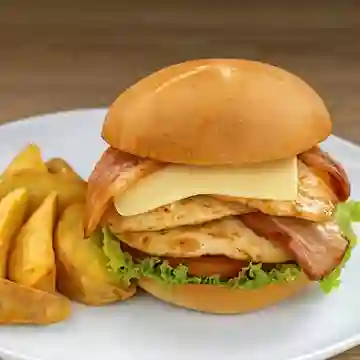 Hamburguesa Doble de Pollo