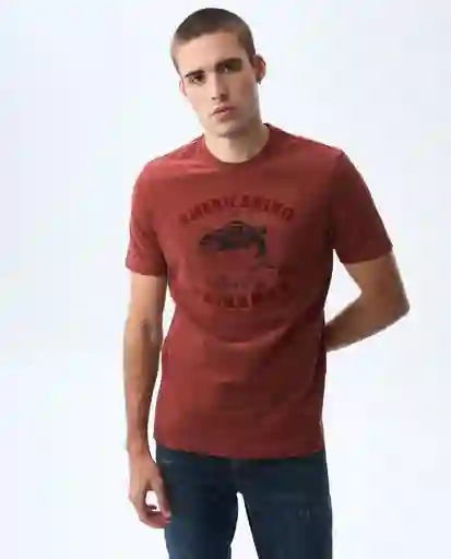 Camiseta Hombre Café Talla M 841G002_CAF191334 Americanino