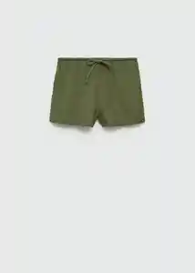 Short Lino Khaki Talla 21 Niñas Mango