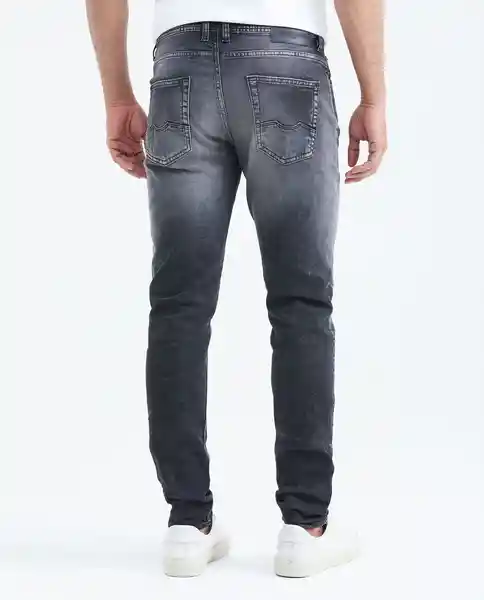 Jean Super Slim Gris Grafito Ultraoscuro 28/32 Chevignon