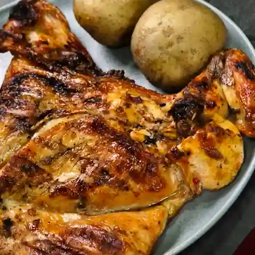 Medio pollo asado
