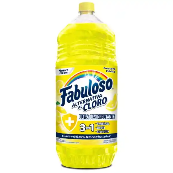 Limpia Pisos Fabuloso Alternativa al Cloro Ultra Desinfectante Citrica 2L