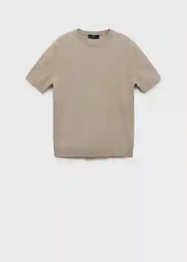 Camiseta Tricot Muga Hielo Talla M Hombre Mango