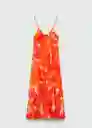 Vestido Alex Naranja Talla M Mujer Mango