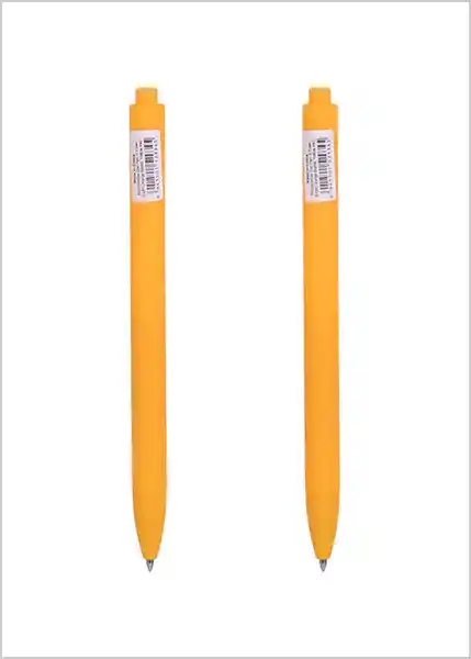 Miniso Pluma Retráctil Barril Naranja Claro Tinta Amarillo