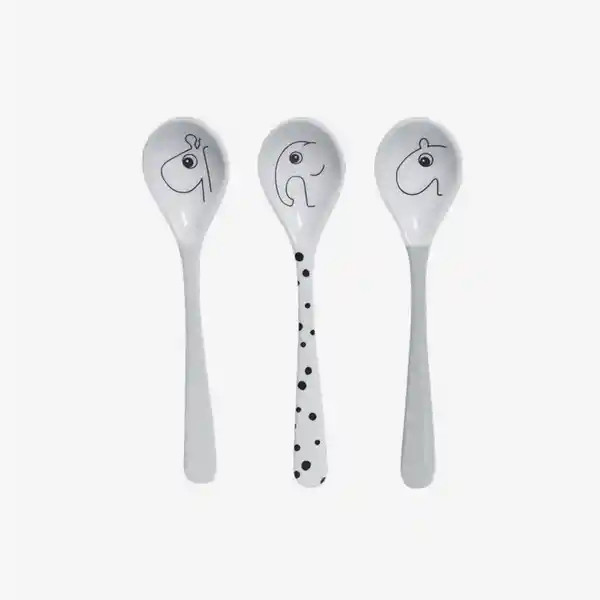 Inkanta Cuchara Happy Dots Gris