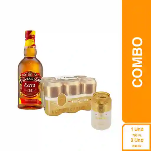 Combo Chivas Extra 700 + Club Colombia Dorada 330 mL x 6 Und