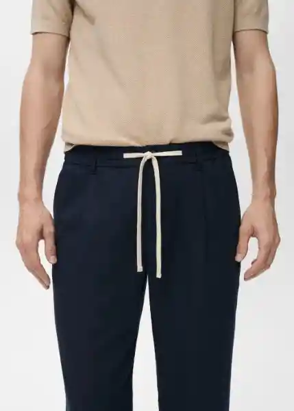 Pantalón Romelino Navy Talla 40 Hombre Mango