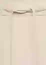 Pantalón Fluido Beige Talla XS Mujer Mango