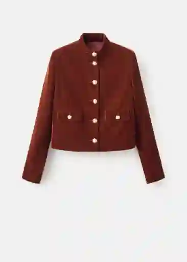 Chaqueta Claudi Terracota Talla XS Mujer Mango