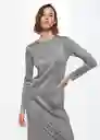 Vestido Gala-W Gris Claro Vigore Talla Xs Mujer Mango