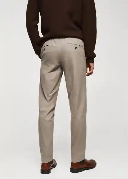 Pantalón Brest Beige Talla 42 Hombre Mango