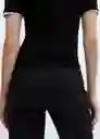 Jean Danila Tejano Negro Talla 36 Mujer Mango