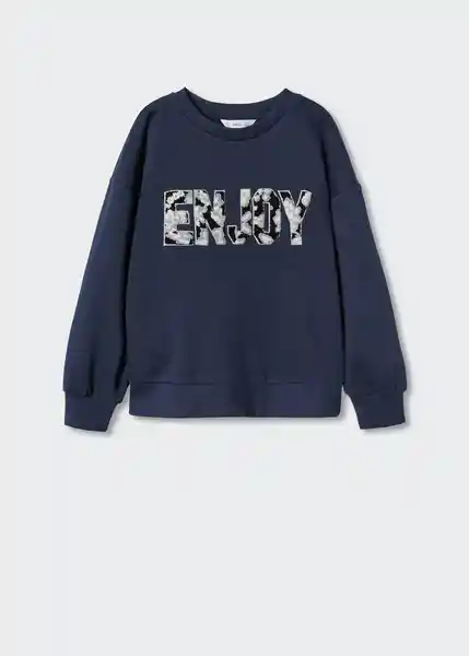 Sudadera Nice Navy Talla 14 Niñas Mango