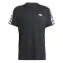 Adidas Camiseta Tr-Es Base 3S T Para Hombre Negro Talla S