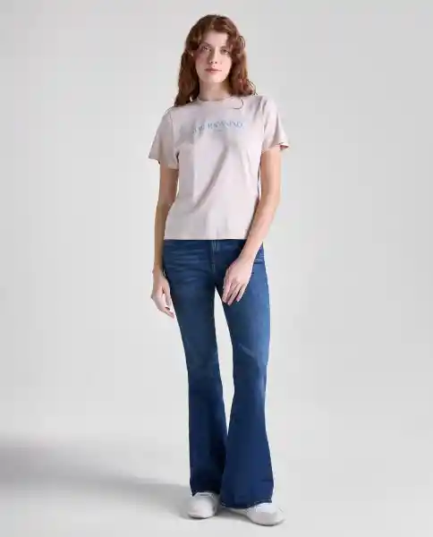 Camiseta Mujer Beige Talla S 609G090_BEI131107 Americanino