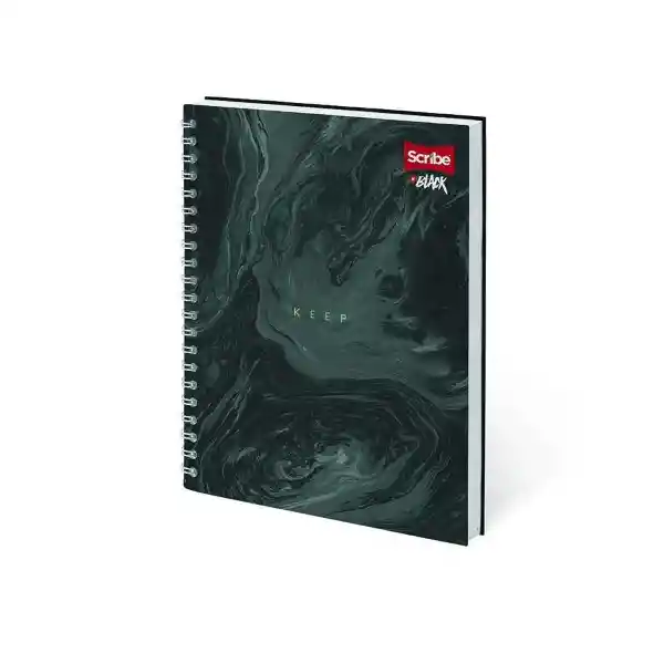 Scribe Cuaderno Argollado 7 Materias In Black 175 Hojas Mixto