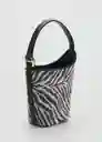 Bolso P Zebi Negro Talla 99 Mujer Mango
