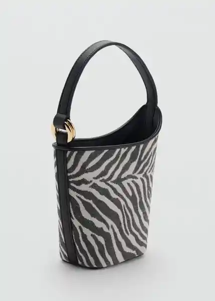 Bolso P Zebi Negro Talla 99 Mujer Mango