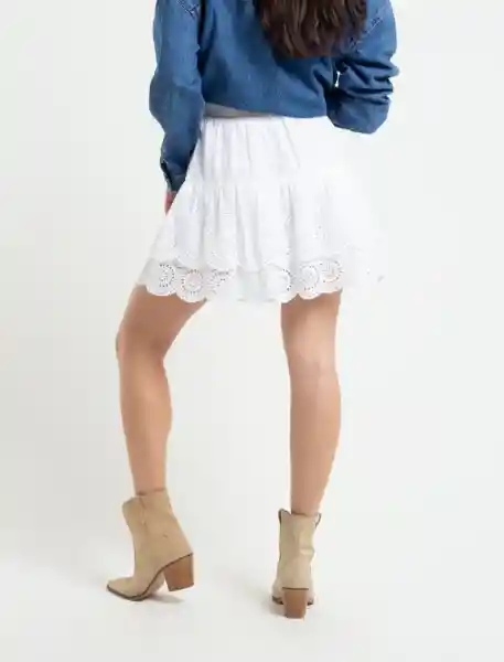  Falda Praga Crudo Puro Claro Mujer Talla S Naf-Naf 