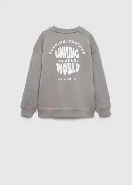 Sudadera Sun Gris Talla 10 Niños Mango