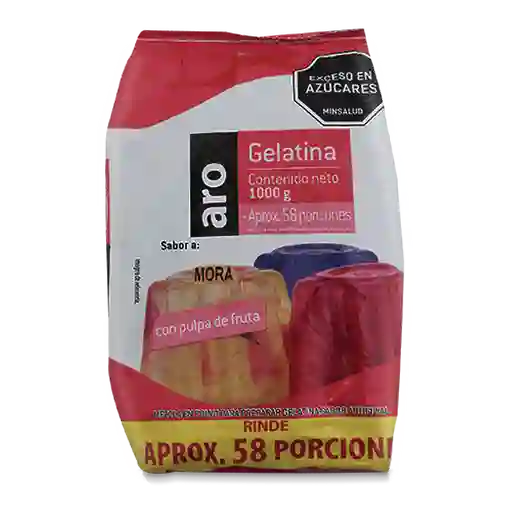 Gelatina Polvo Aro Mora 1000g