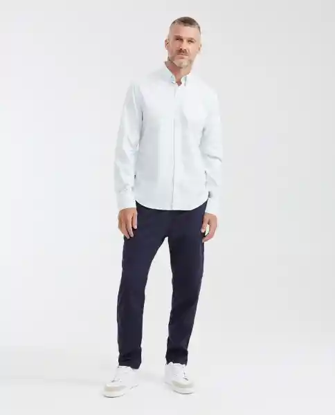 Camisa Manga Larga Slim Fit Verde Talla M Chevignon