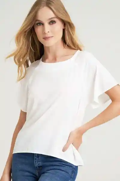 Blusa Seul Color Blanco Crudo Talla M Ragged