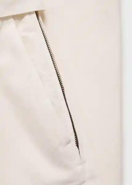 Enterizo Cally Blanco Talla M Mujer Mango
