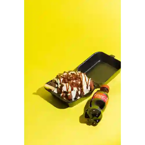 Combo Desmechada Fries con Bebida 250 ml