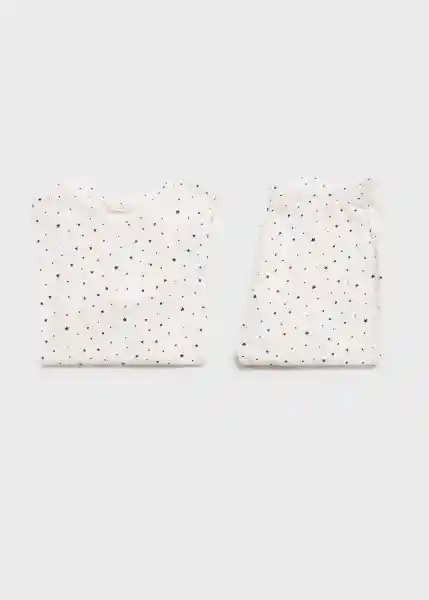 Pijama Stars Off White Talla 12 Niñas Mango