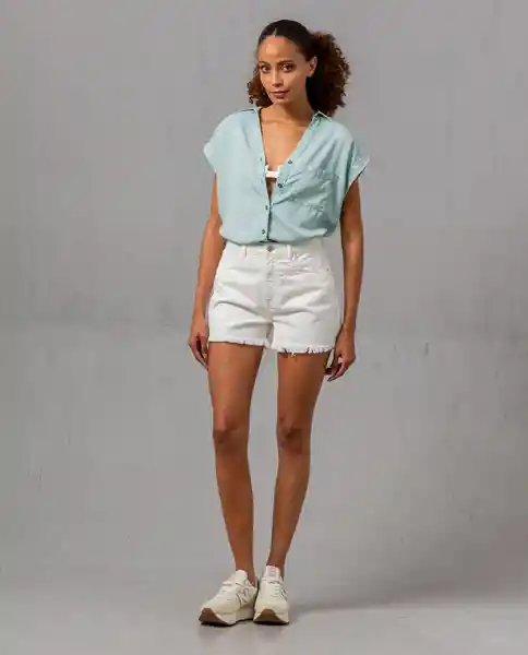 Short Mujer Blanco Talla 10 Rifle