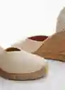 Zapatos Cabo Beige Talla 38 Mujer Mango