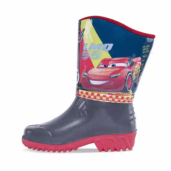 Disney Botas de Lluvia Cars Majid Para Niño Gris y Rojo T. 31