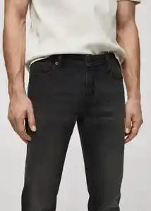 Jean Jan Tejano Gris Oscuro Talla 36 Hombre Mango