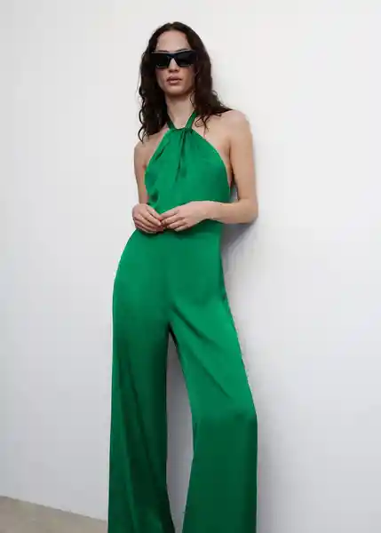 Enterizo Mono Cuba Verde Talla 26 Mujer Mango