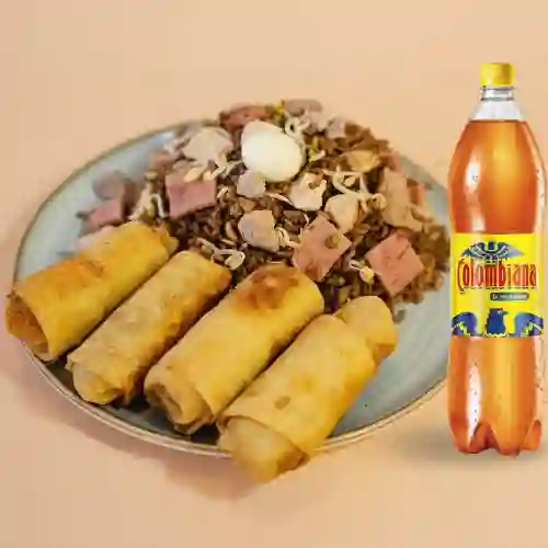 Combo Chino con Rollitos