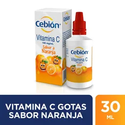 Cebion Vitamina C Gotas Sabor Naranja