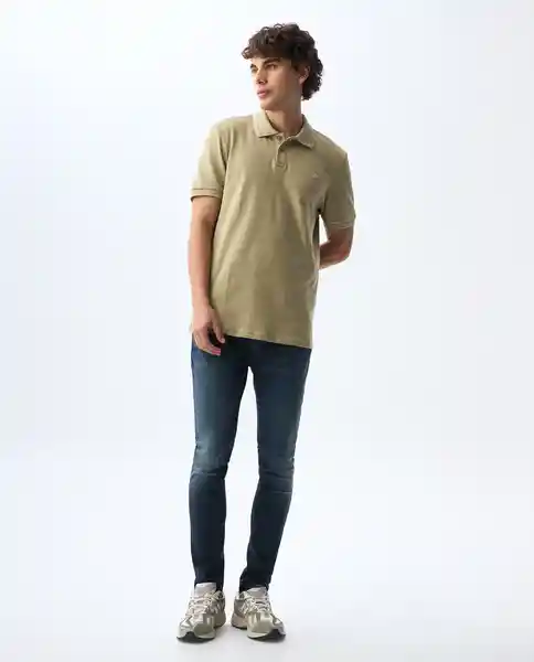 Camiseta Hombre Beige Talla M 801G006_BEI161110 Americanino