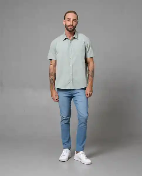 Camisa Hombre Verde S 110F001_VER146008 Rifle