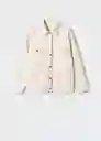 Chaqueta Cazadora Alaia Crudo Talla M Mujer Mango