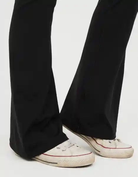 American Eagle Legging Flare de Tiro Alto Negro Real Talla S/M