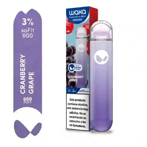 WAKA Vape Sofit 600 Cranberry Grape-3% 600 puff