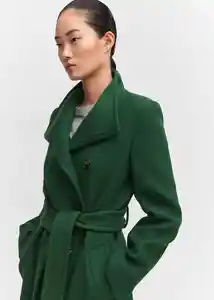 Abrigo Sirenita Verde Talla M Mujer Mango