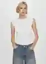 Camiseta Duna Blanco Talla S Mujer Mango