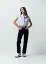 Camisa Mapi Mujer Azul Cetaceo Talla M Naf Naf