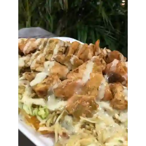 Chuzo desgranado pollo al carbón