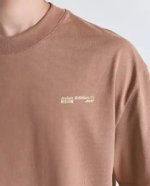 Camiseta Hombre Café Talla M 849G034_CAF171322 Americanino