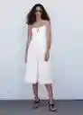 Vestido Saritas Off White Talla L Mujer Mango