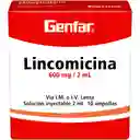 Genfar Lincomicina Solución Inyectable (600 mg)